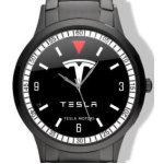 Automobiliahorloge Tesla.