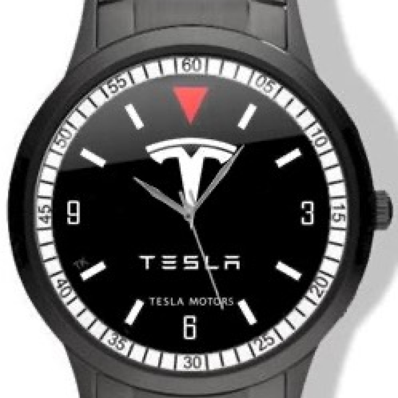 Automobiliahorloge Tesla.